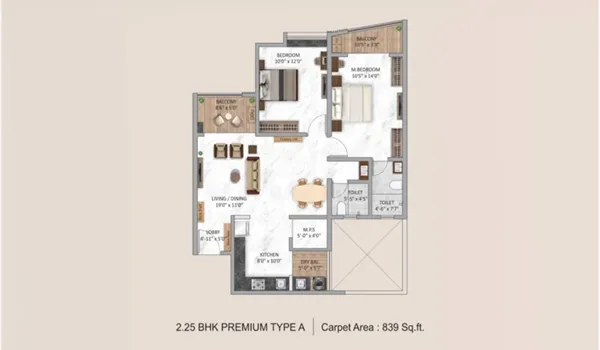 Krisala Aventis Floor Plan