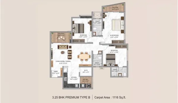 Krisala Aventis Floor Plan