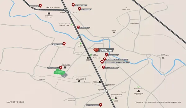 Krisala Aventis Location Map